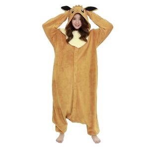 Pokemon Eevee Kigurumi 1-Size Fun Costume Pajamas Laungewear Halloween Collector